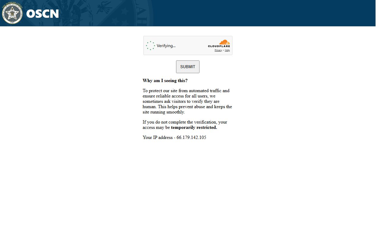 Ottawa County court records on Oklahoma State Courts Network